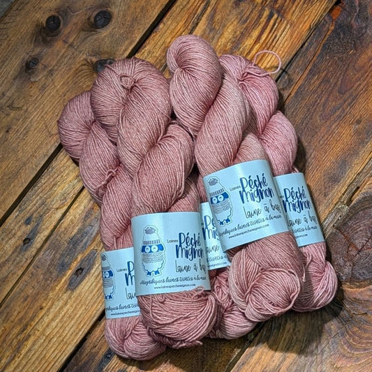 Laine à chaussette - Fingering Rambouillet nylon lavable - Exclusivité - Alstroemeria