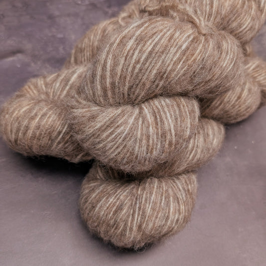 Fil à tricoter DK - Nebula - Bébé alpaga et coton - Écorce de saule