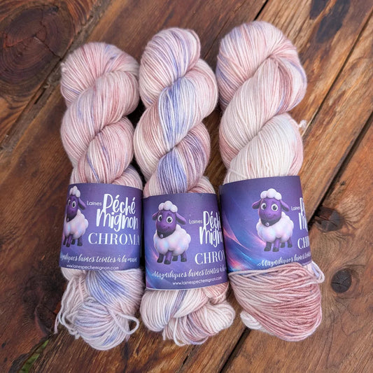 Chroma - Fleur d'améthyste - Fingering Mérinos Nylon classique