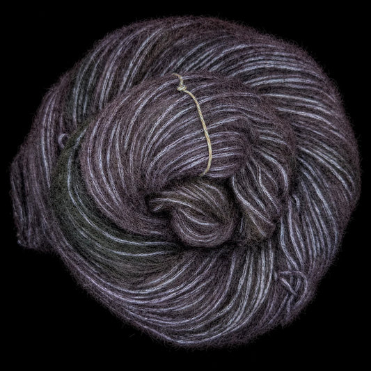 Fil à tricoter DK - Nebula - Bébé alpaga et coton - Aubergine