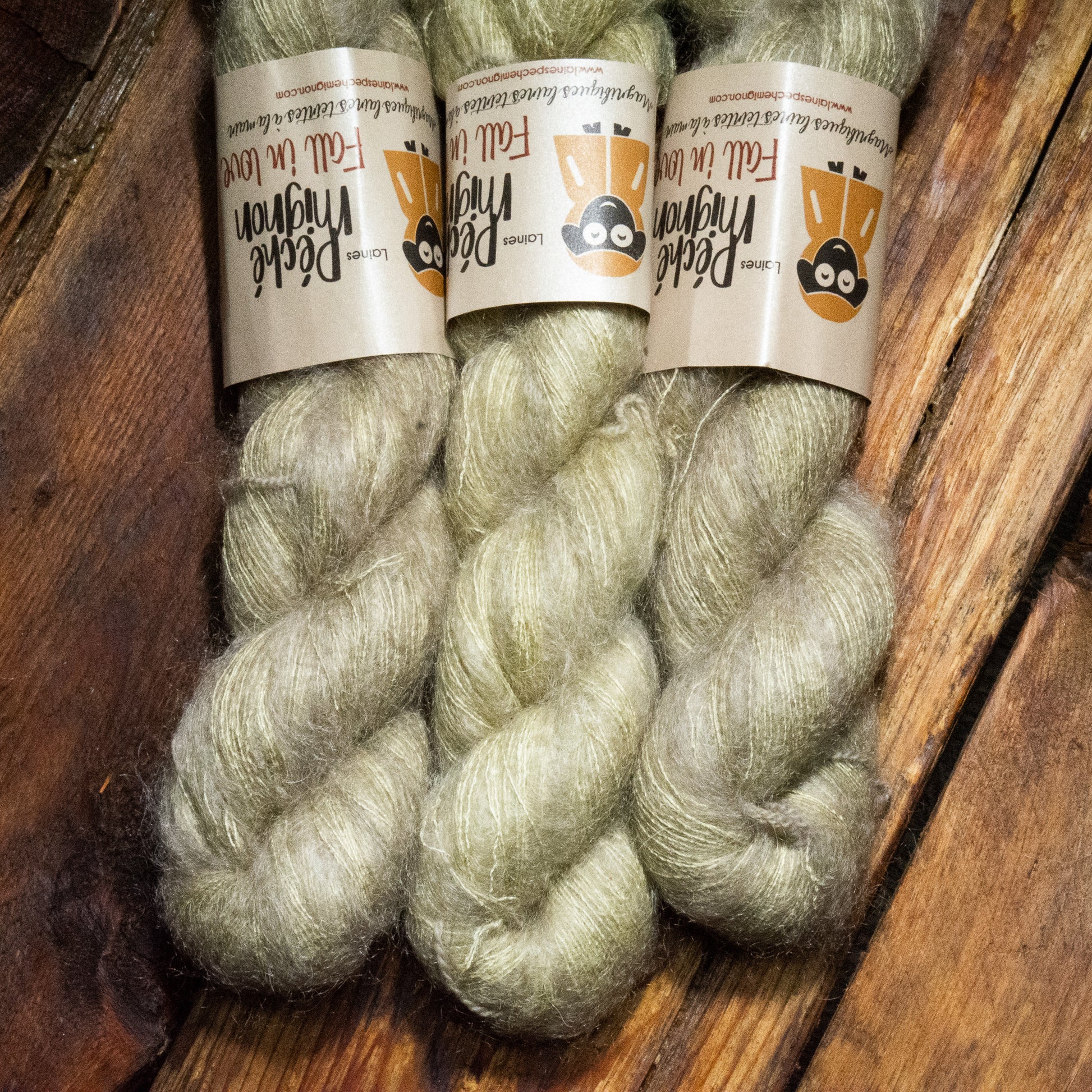 Vente 6 ans - #129 Lace Mohair Feuillage 400m (à l'unité)