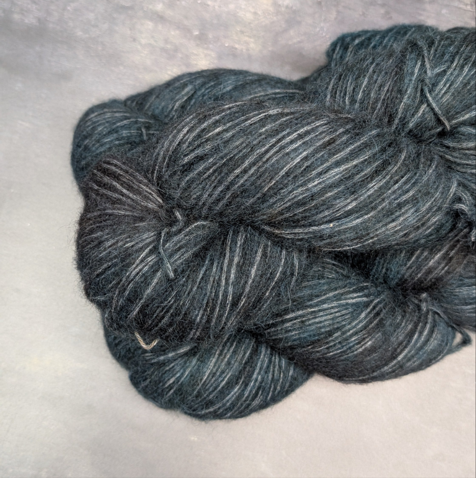 Fil à tricoter DK - Nebula - Bébé alpaga et coton - Denim