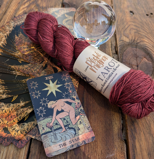 Tarot - Laine Fingering Mérinos yak et soie - L'étoile