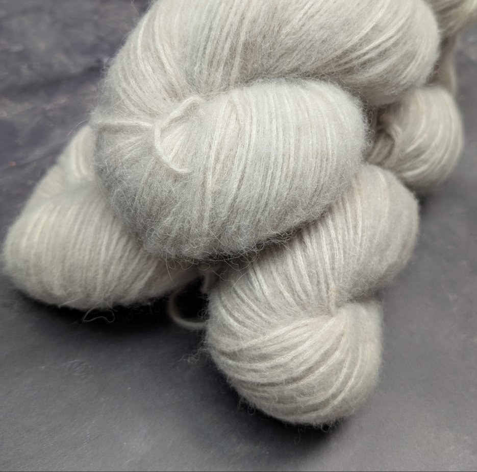 Fil à tricoter DK - Nebula - Bébé alpaga et coton - Eau de rose