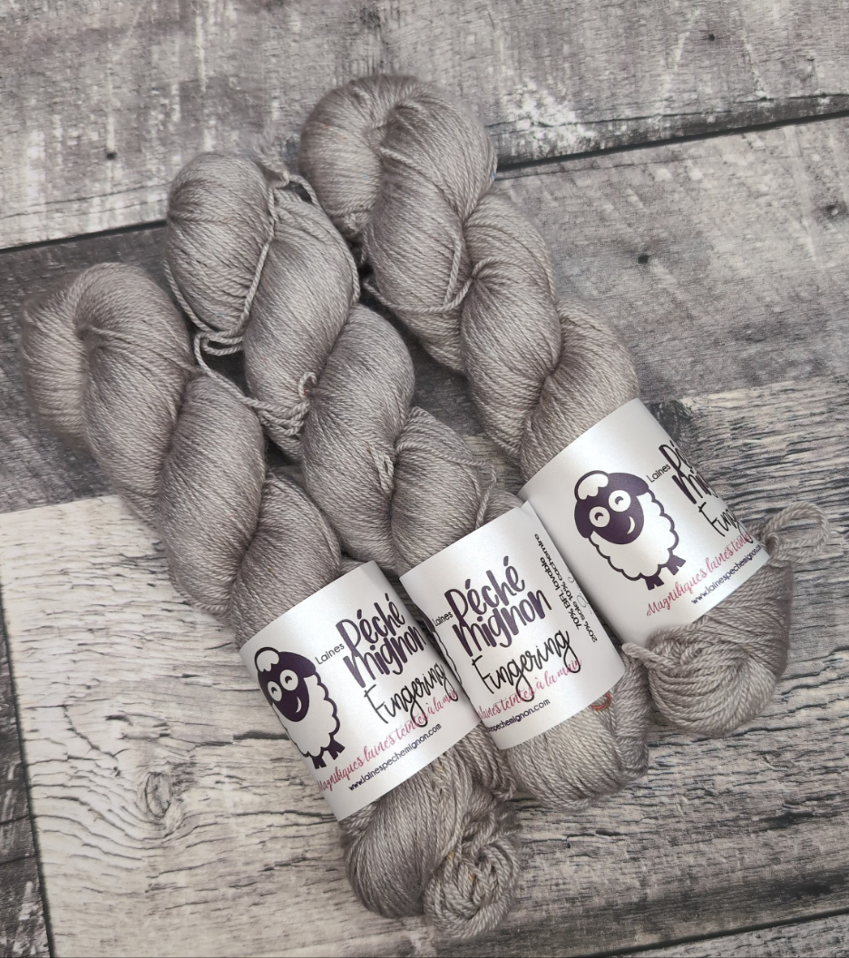 Fingering BFL soie cachemire (à l'unité) éole