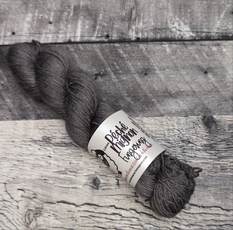 Fingering BFL soie cachemire (à l'unité) pénombre