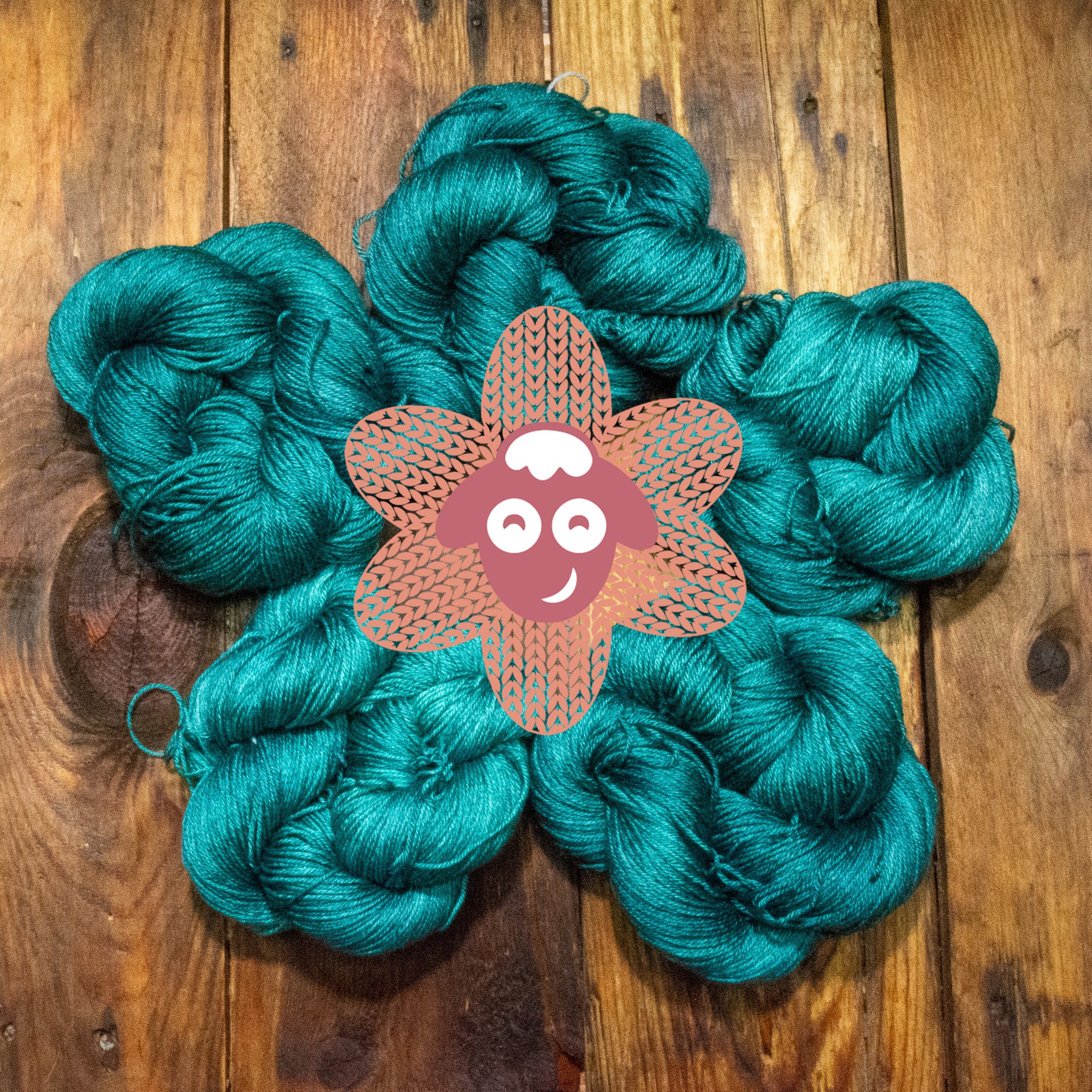 Collection Flora - Monstera Fingering Mérinos soie lavable