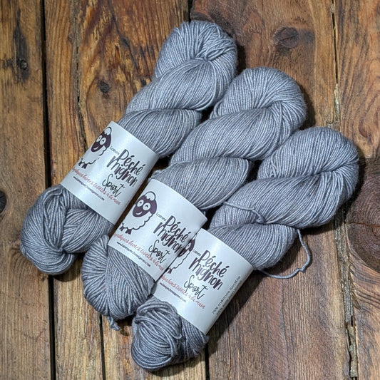 Light DK/Heavy Sport - Fil de Mérinos Soie non traitée Cymbidium