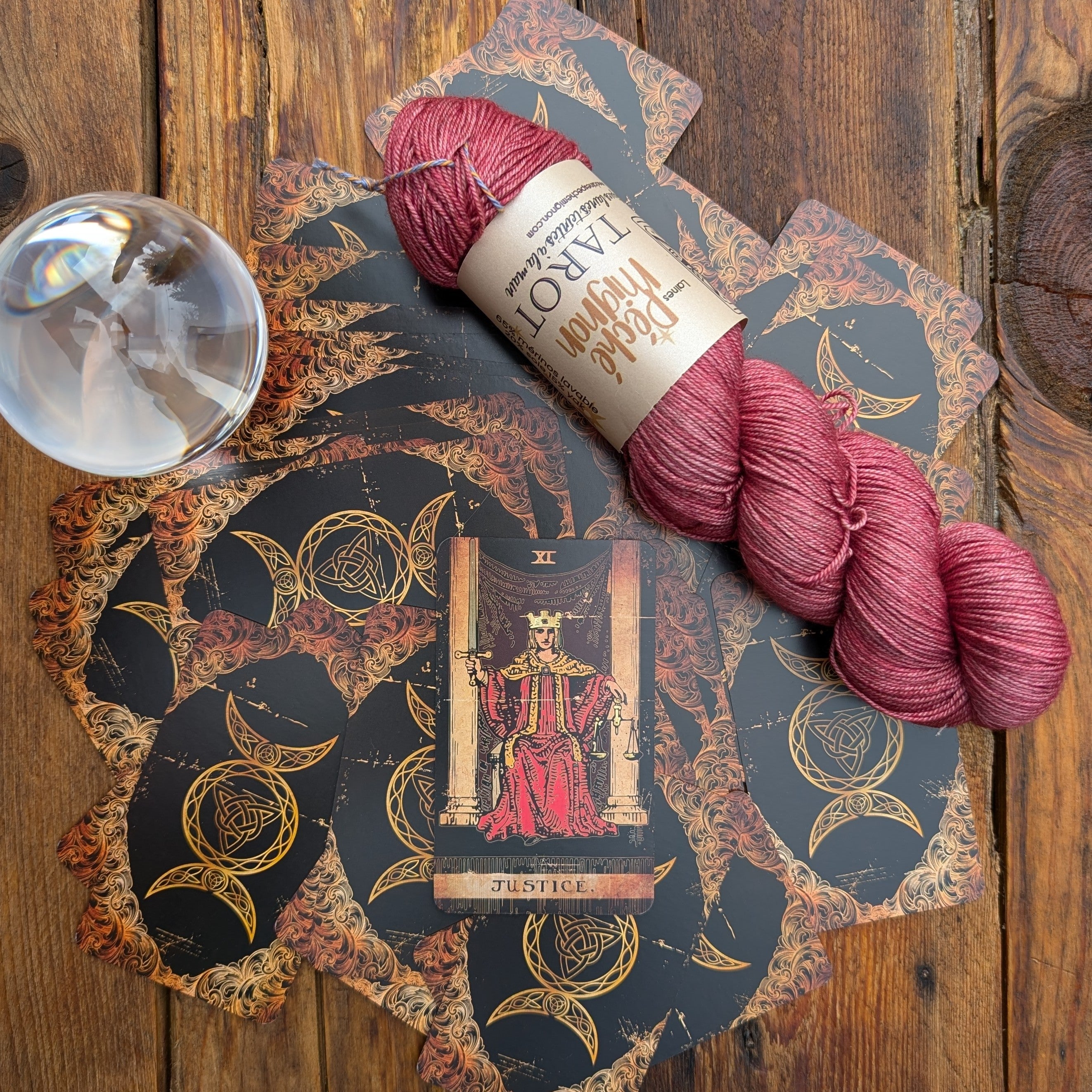 Tarot - Laine Fingering Mérinos yak et soie - La justice