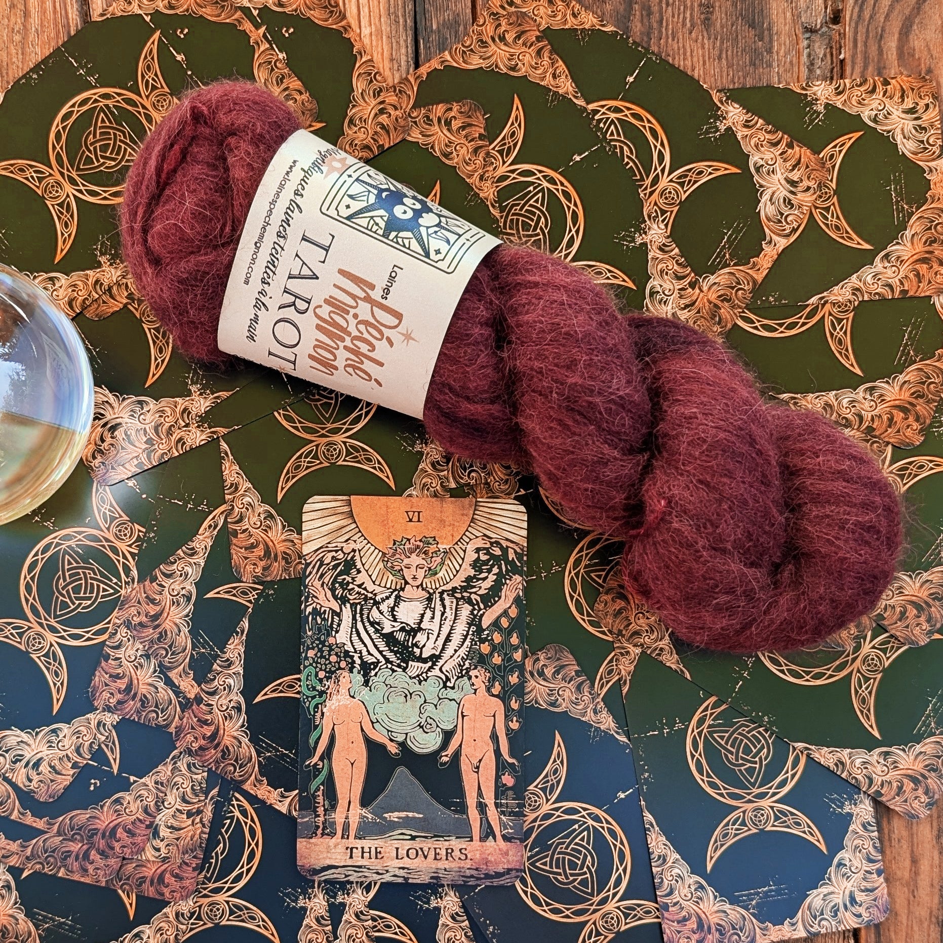 Tarot - Laine Lace bébé alpaga yak et soie - Les amoureux