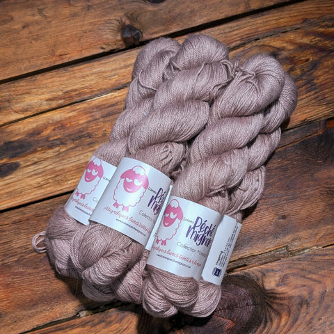 Collection Momoah - Fingering bébé alpaga soie et cachemire - Bois de rose