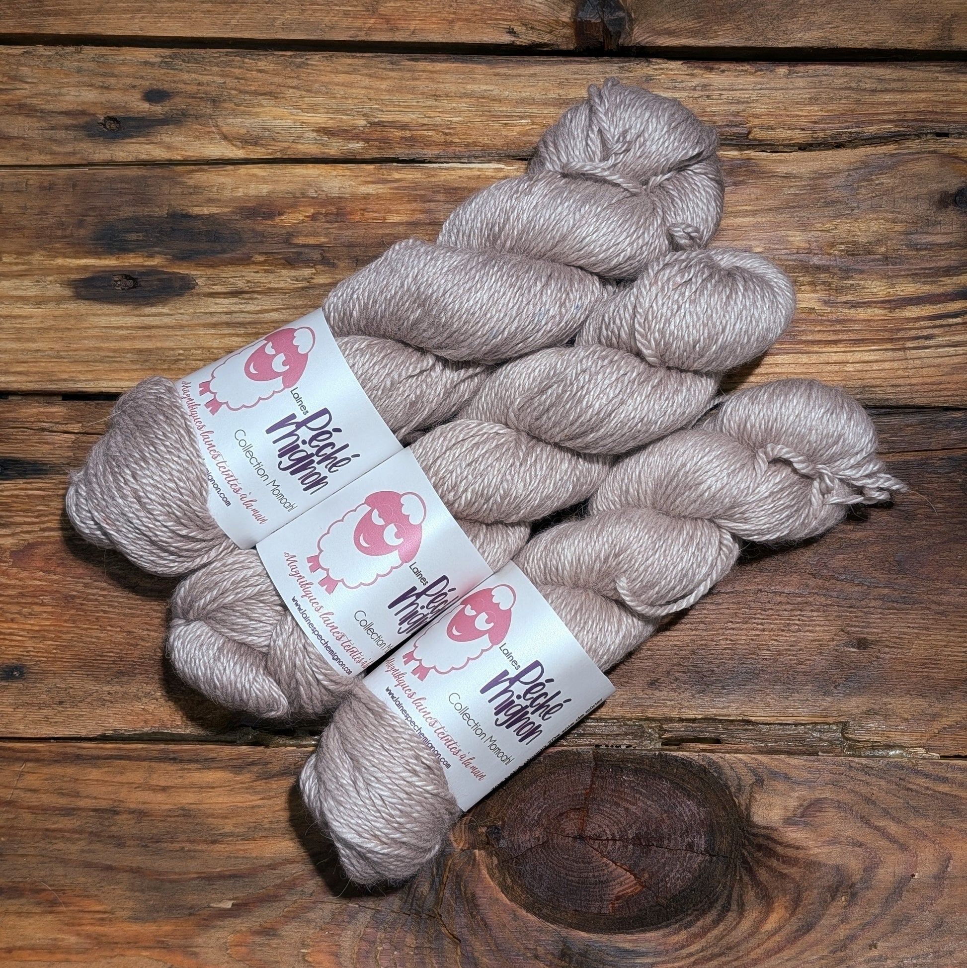 Collection Momoah - Worsted bébé alpaga soie et cachemire - Eau de rose