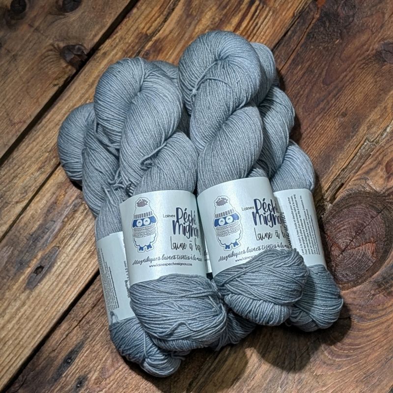 Laine à chaussette - Fingering Rambouillet nylon lavable - Exclusivité - Écume de mer