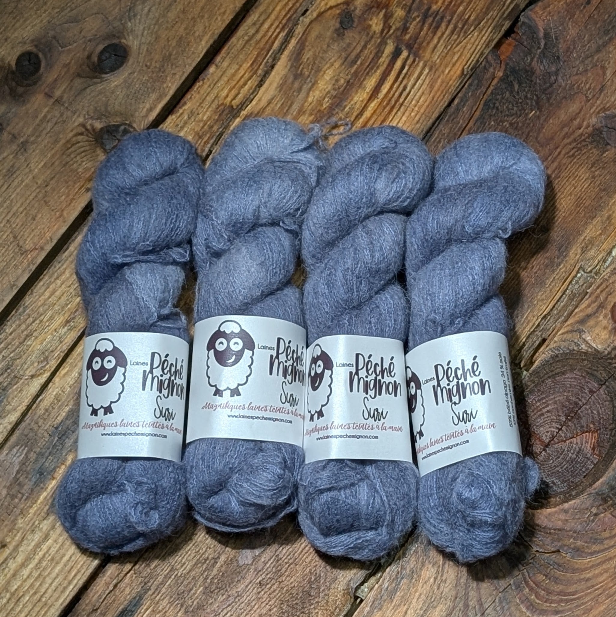 Écheveau à l'unité - Suri bébé alpaga, cachemire et soie - Soir d'orage