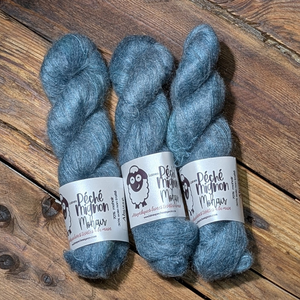 Écheveau à l'unité - Lace Mohair - Abysse