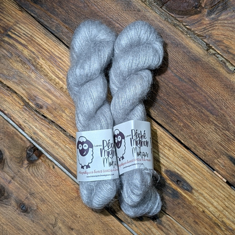 Écheveau à l'unité - Lace Mohair - Perle