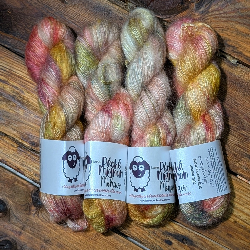 Écheveau à l'unité - Lace Mohair - Symphonie d'automne