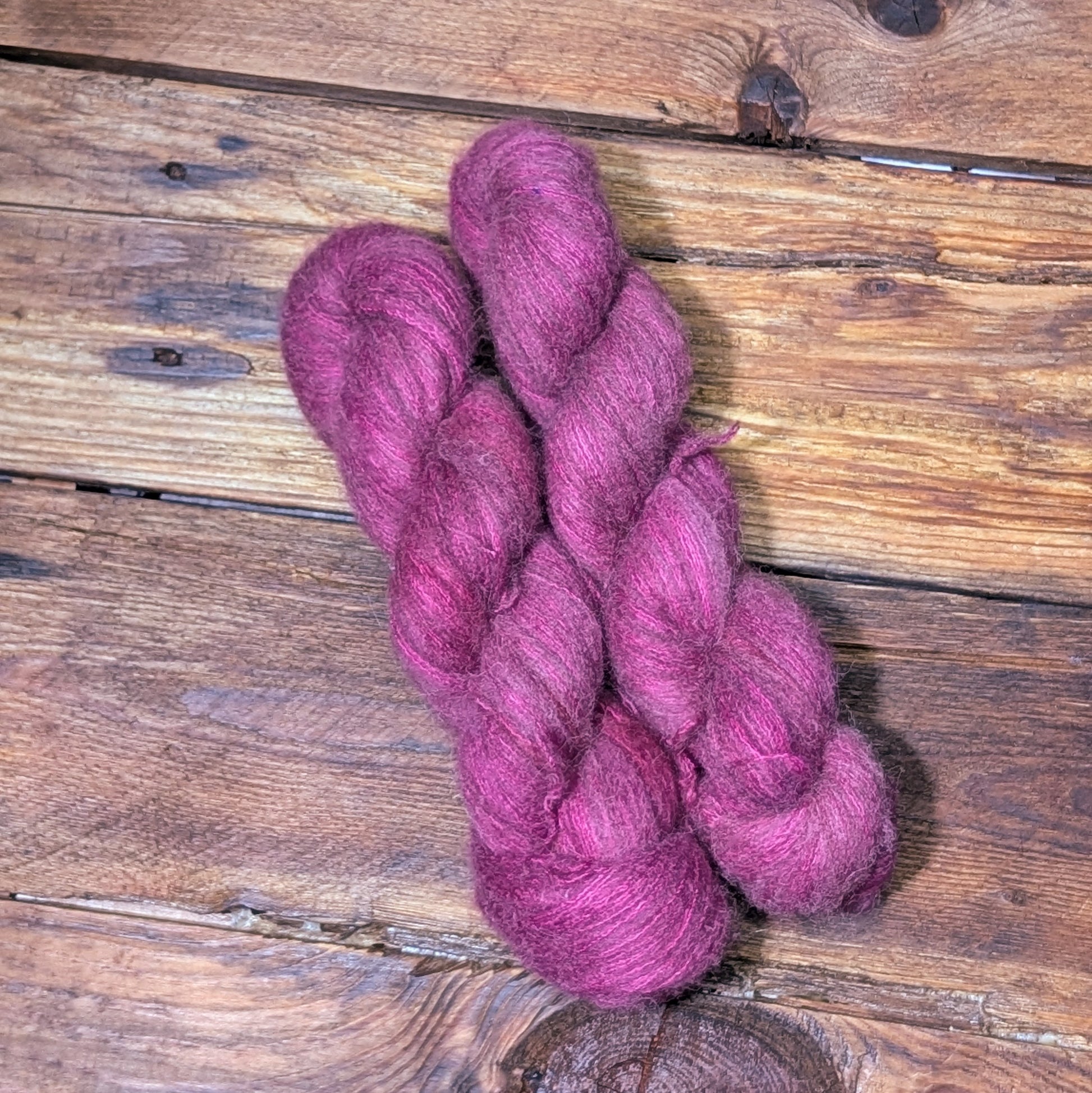 Lot 2 écheveaux Lace suri cachemire - Fushia