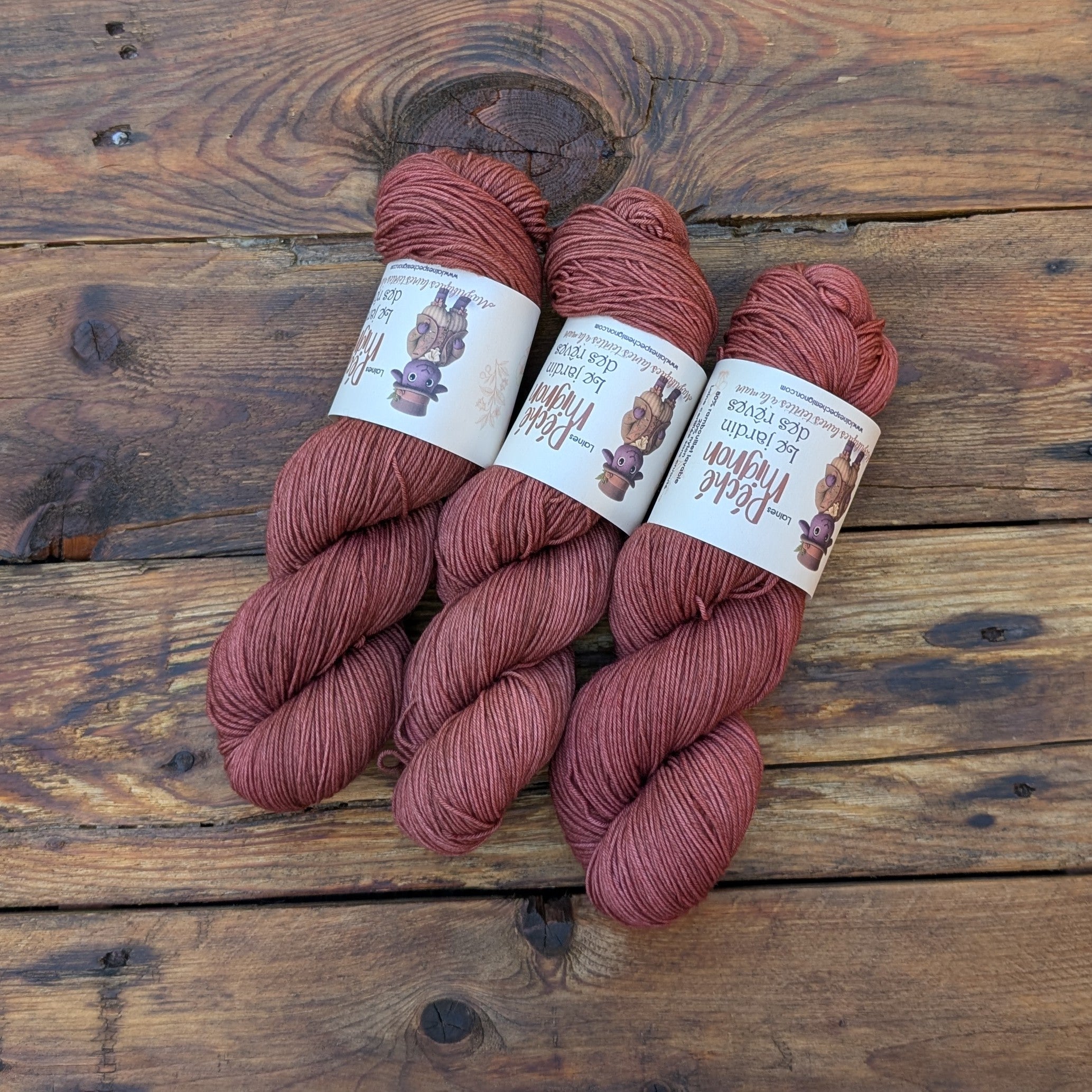 Laine Fingering Rambouillet Nylon superwash - Jardin des rêves - Fée du Marais