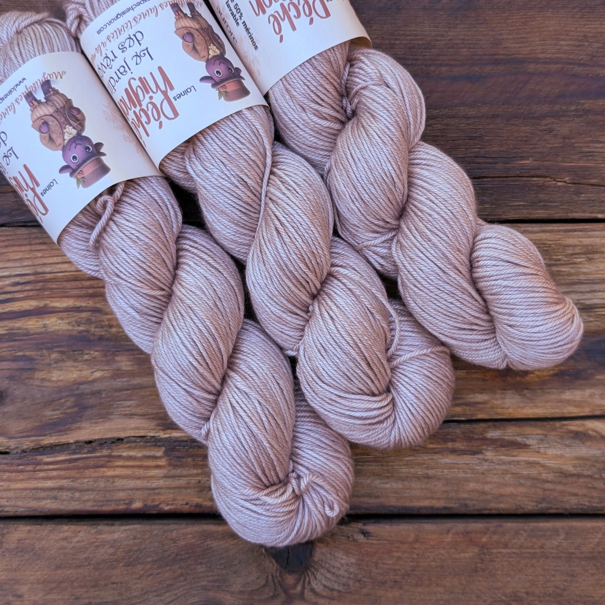 Laine Fingering mérinos soie superwash - Jardin des rêves