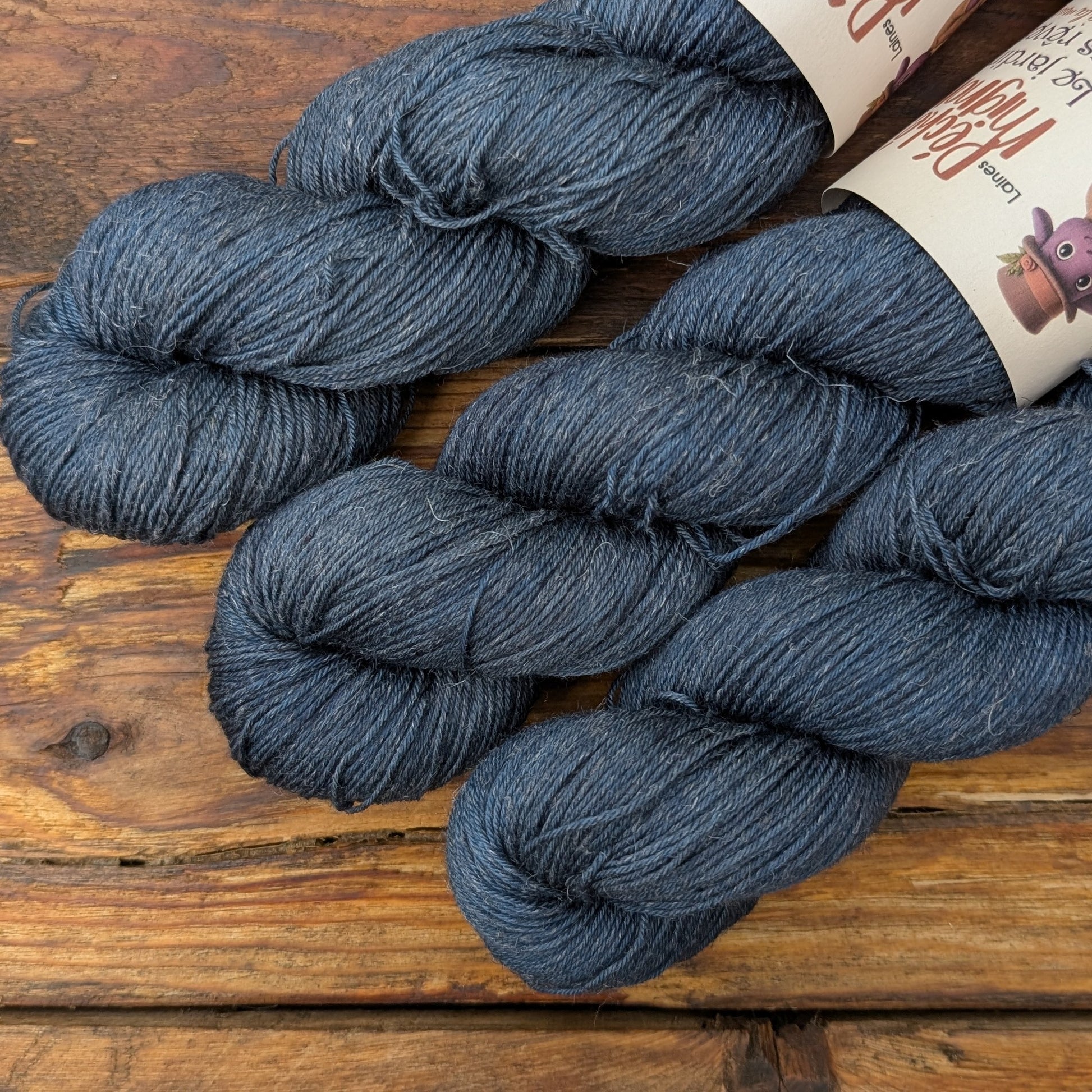 Laine Fingering mérinos lin non-traité - Jardin des rêves - Pétales de lune