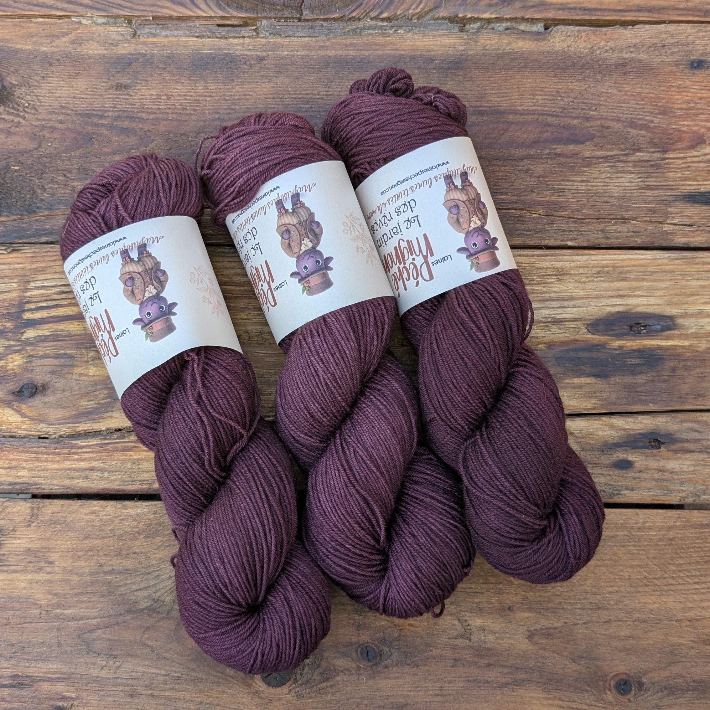 Laine Fingering Rambouillet Nylon superwash - Jardin des rêves - Vesperine