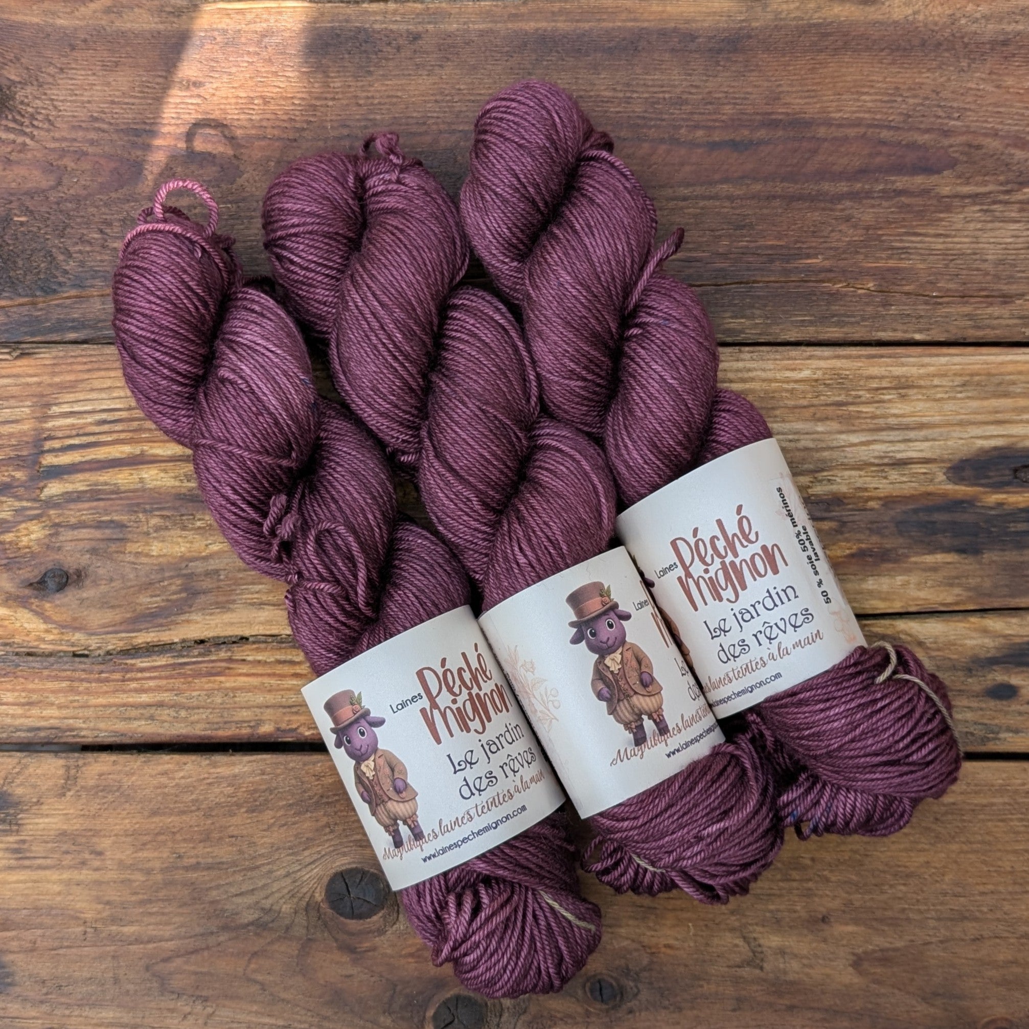 Laine DK mérinos soie superwash - Jardin des rêves