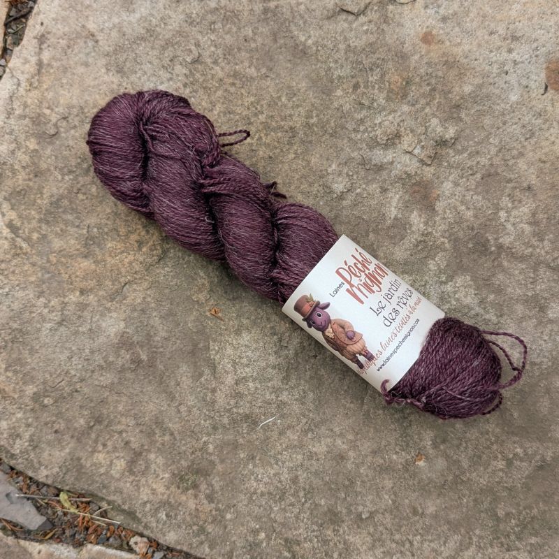 Laine Fingering mérinos yak lin superwash - Jardin des rêves - Vesperine