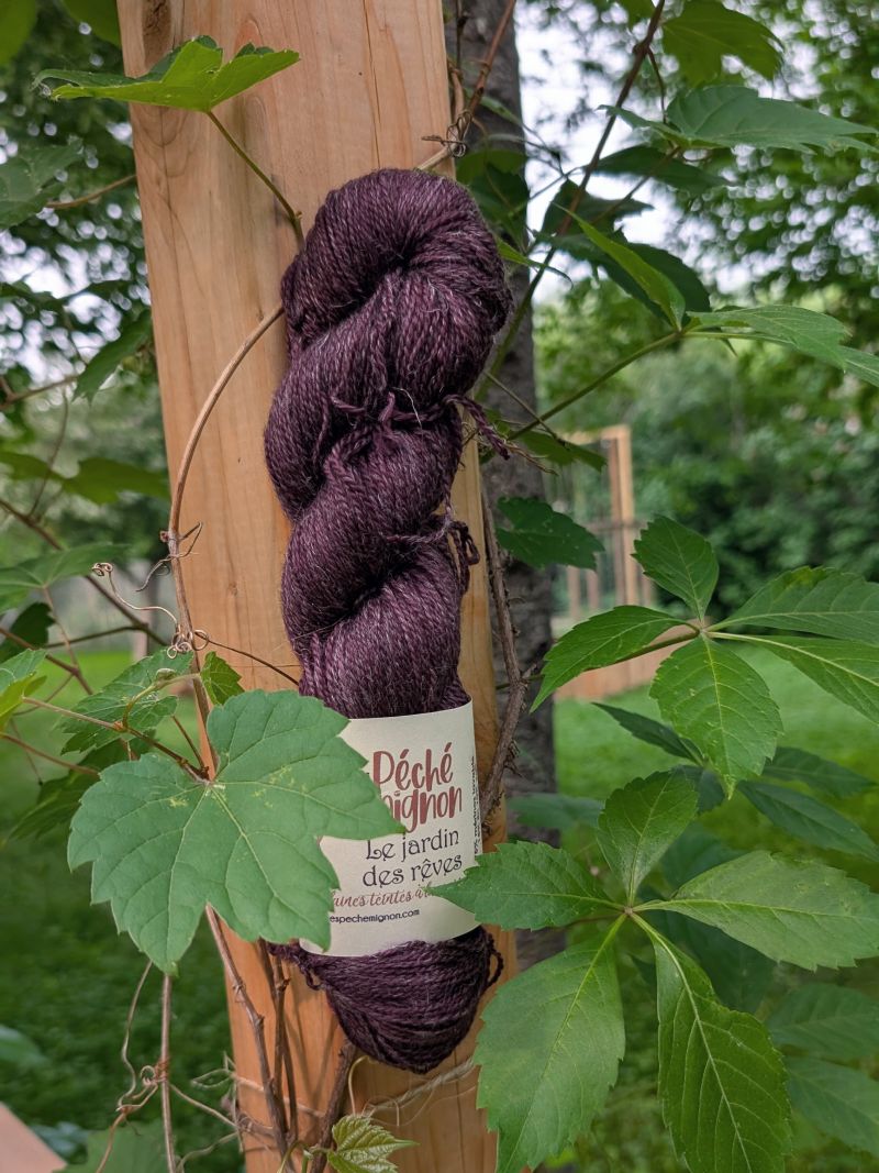 Laine Fingering mérinos yak lin superwash - Jardin des rêves - Vesperine
