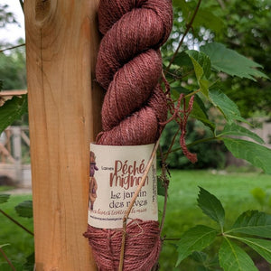Laine Fingering mérinos yak lin superwash - Jardin des rêves - Rosa Obscura