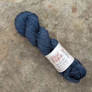 Laine Fingering mérinos lin non-traité - Jardin des rêves - Pétales de lune