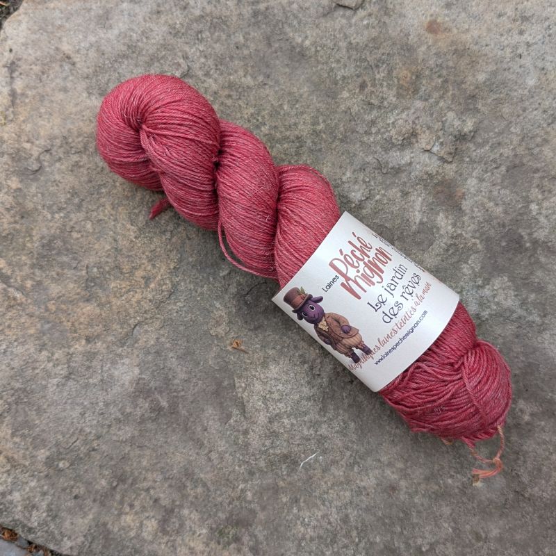 Laine Fingering mérinos lin non-traité - Jardin des rêves - Fée du Marais