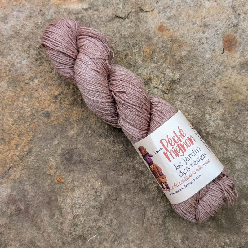 Laine Fingering mérinos lin non-traité - Jardin des rêves - Aurore