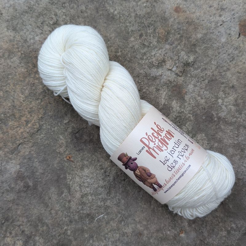 Laine Fingering Rambouillet Nylon superwash - Jardin des rêves - Naturel