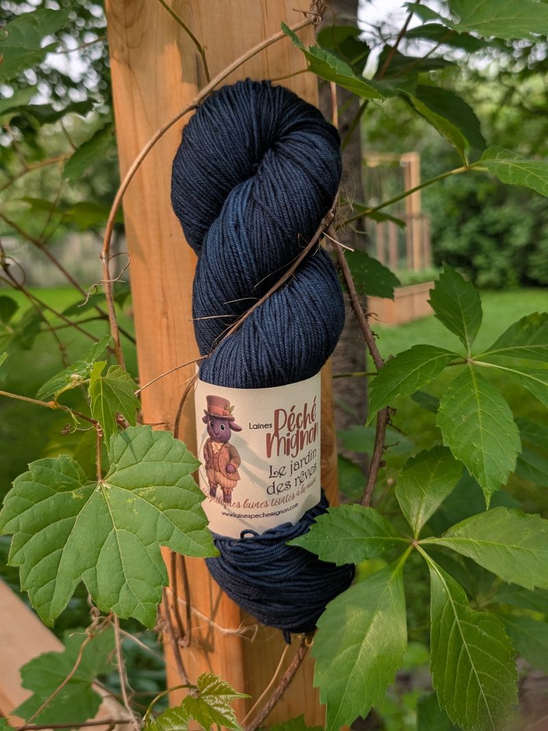 Laine Fingering Rambouillet Nylon superwash - Jardin des rêves - Pétales de lune