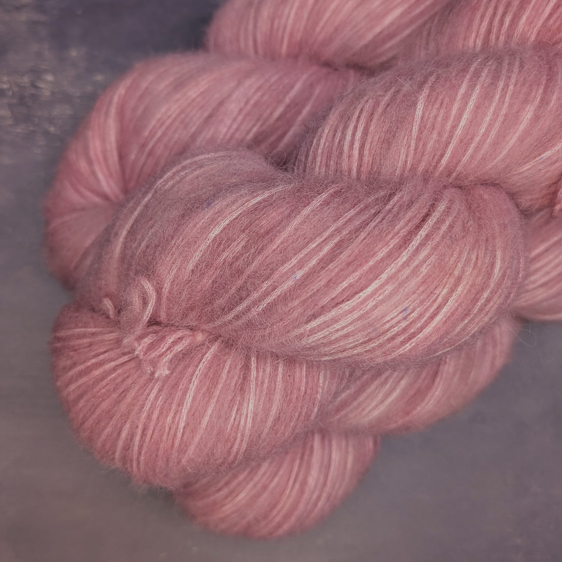 Fil à tricoter DK - Nebula - Bébé alpaga et coton - Prunier