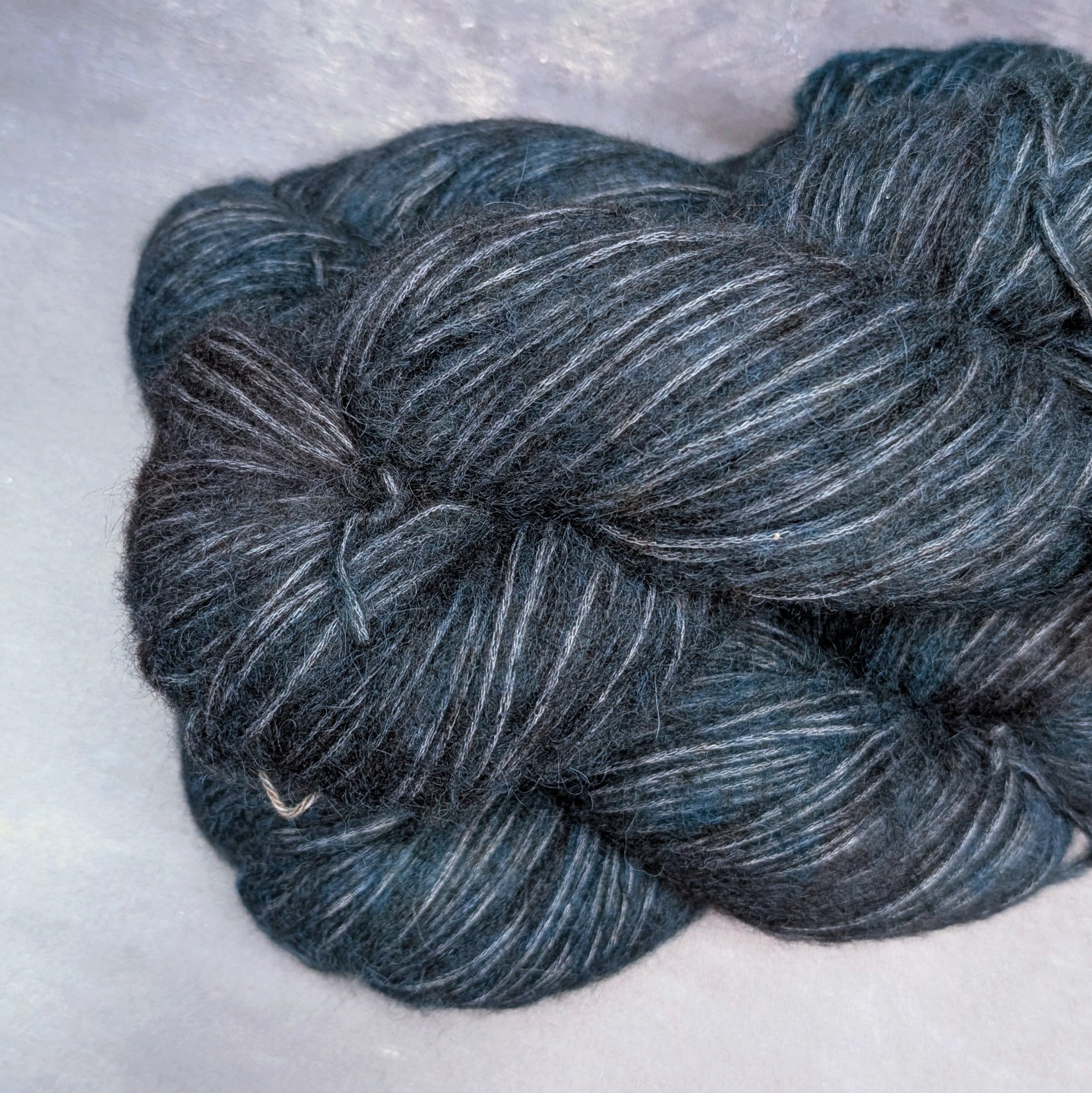 Fil à tricoter DK - Nebula - Bébé alpaga et coton - Abysse