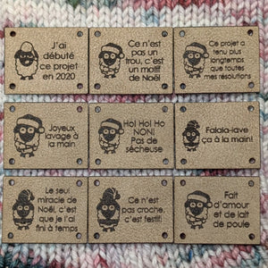 Ensemble complet 27 étiquettes à tricot Pigment le farceur - les 3 séries