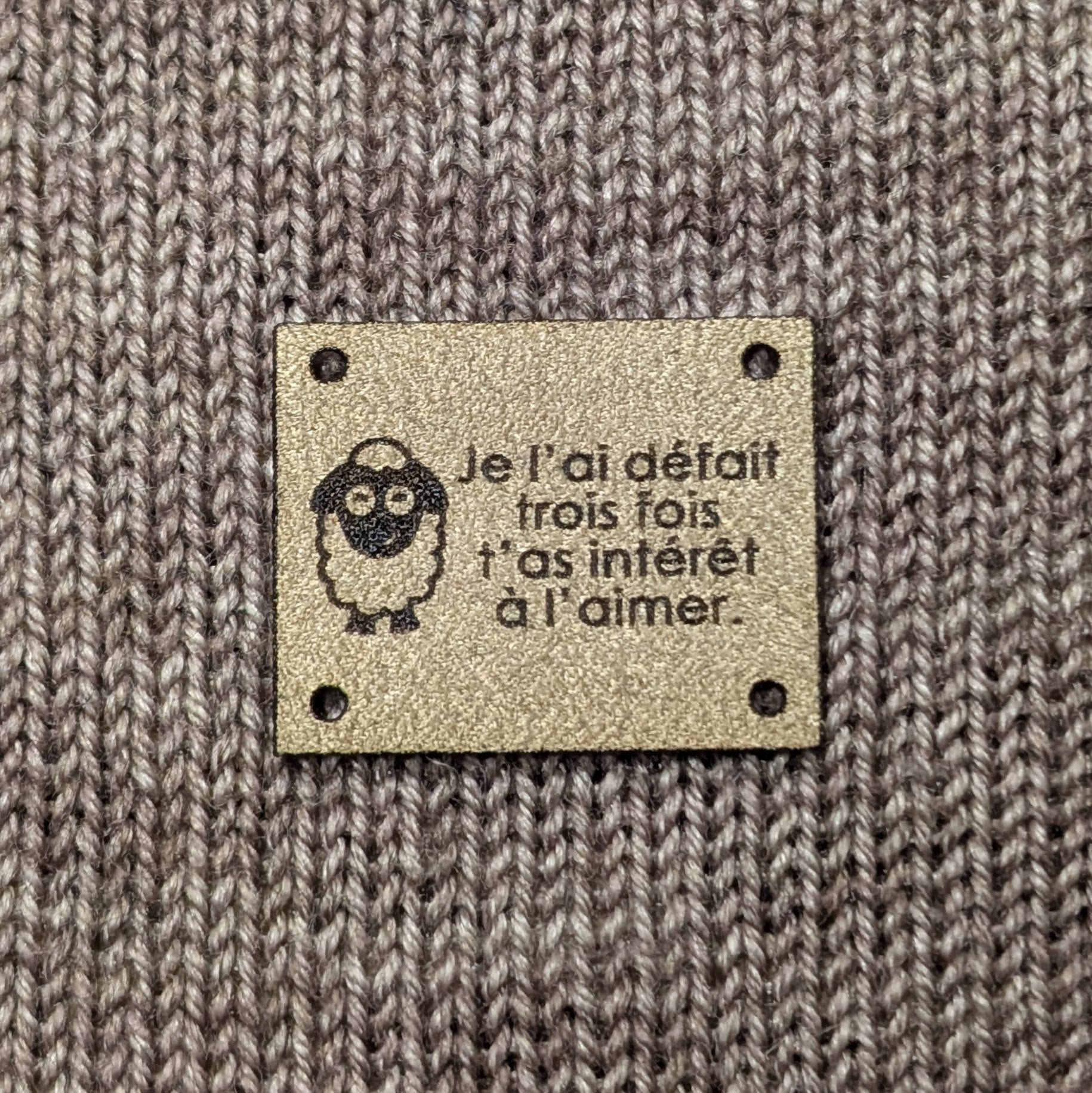 Ensemble d'étiquettes à tricot Pigment le farceur - série 2