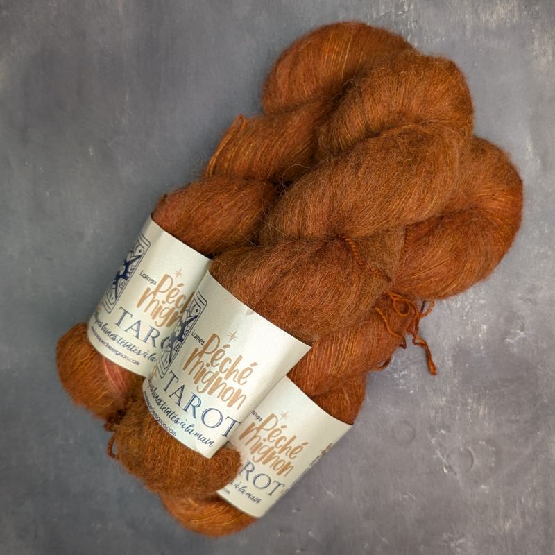 Tarot - Baby alpaca, yak, and silk lace yarn - The sun