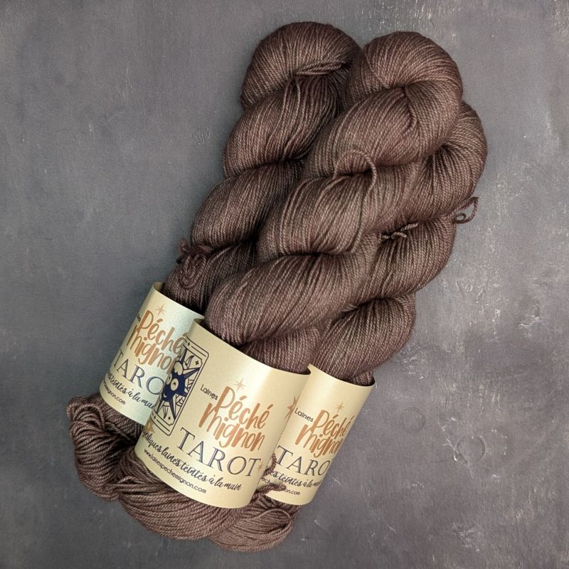 Tarot - Laine Fingering Mérinos yak et soie - La papesse