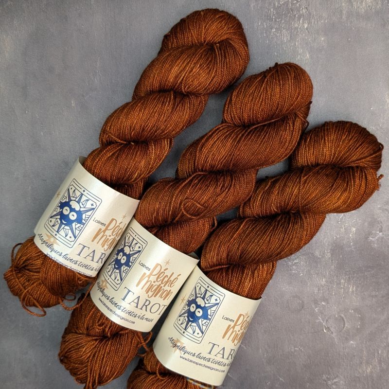 Tarot - Laine Fingering Mérinos yak et soie - Le soleil