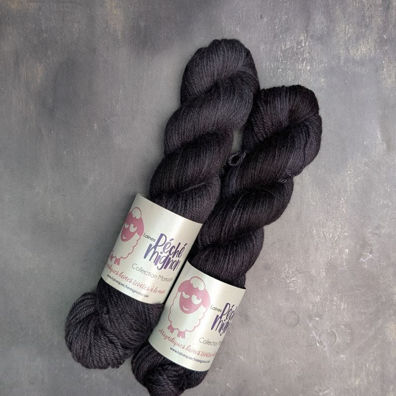 Collection Momoah - Fingering bébé alpaga soie et cachemire - Nocturne