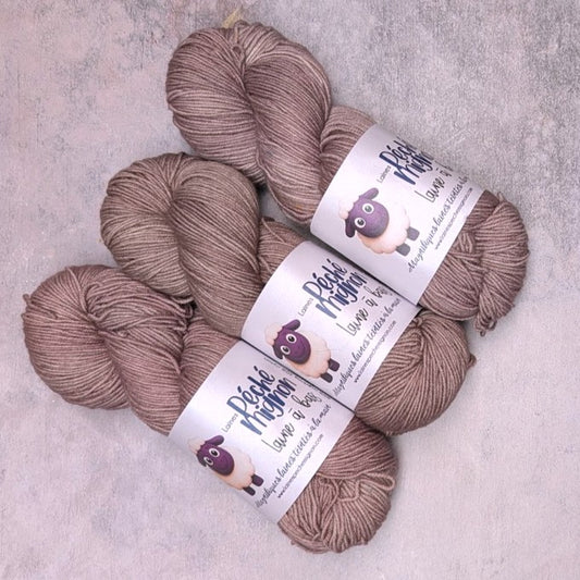 Laine à bas - mérinos et nylon Superwash – Fingering - Bois de rose