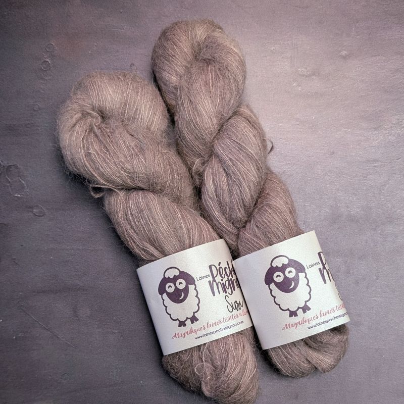 Suri bébé alpaga et soie - Crépuscule