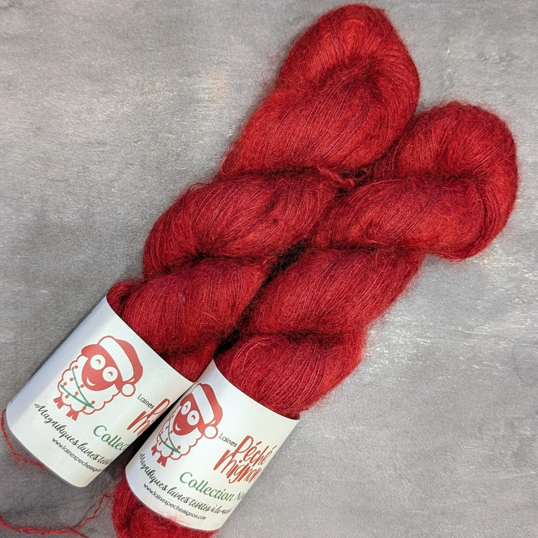Écheveau à l'unité - Lace Mohair - Père Noël