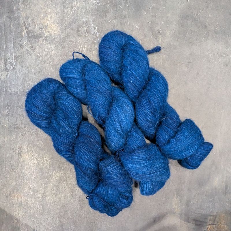 Lace Bébé Alpaga Yak Soie -  Bleu royal
