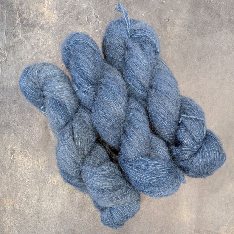 Lace Bébé Alpaga Yak Soie - Lune bleue
