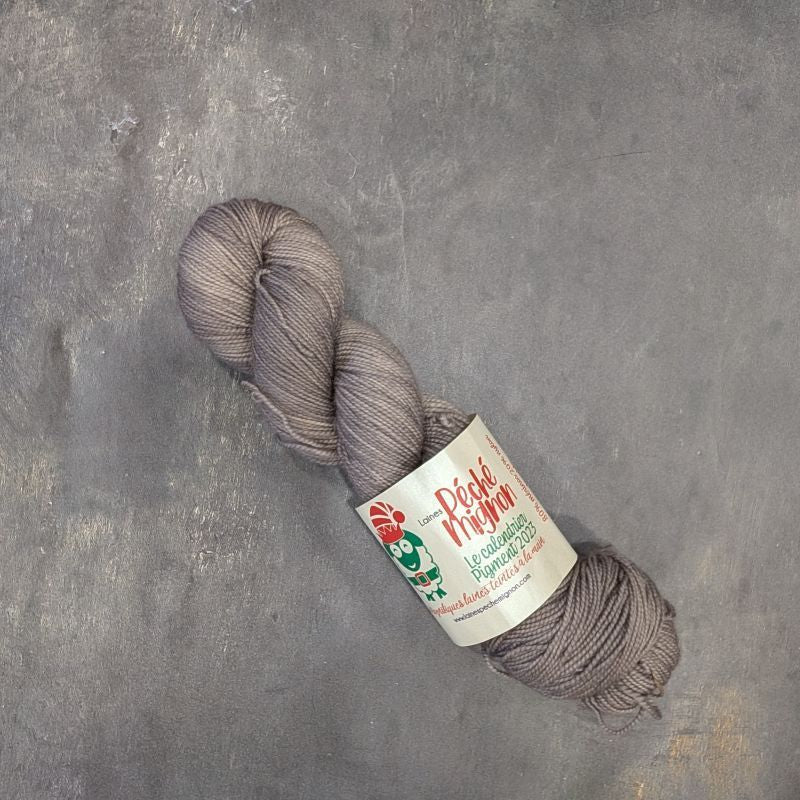Laine à bas - mérinos et nylon Superwash – Taupe (calendrier 2023)