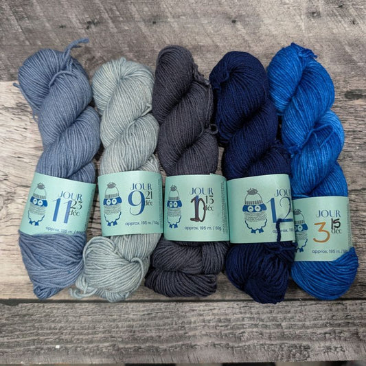 Laine Fingering Rambouillet Nylon superwash - Kit 4 demi écheveaux